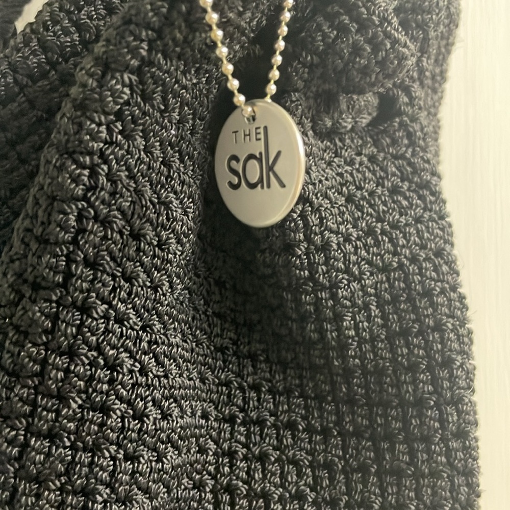 SAK Black Textured Backpack with Drawstring - Picture 2 of 5